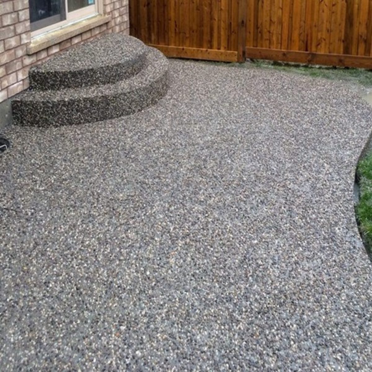 1Exposed Aggregate Finish